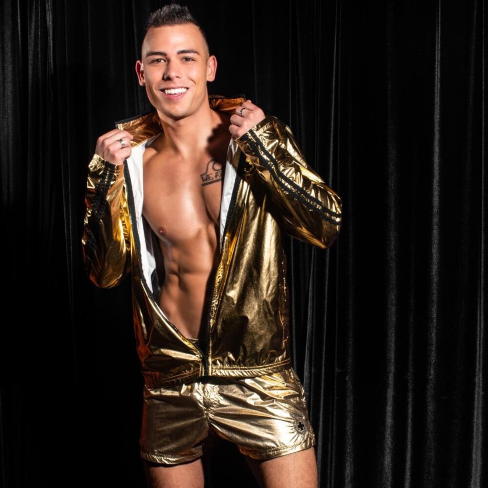 5140 Andrew Christian Golden Boy Track Jacket